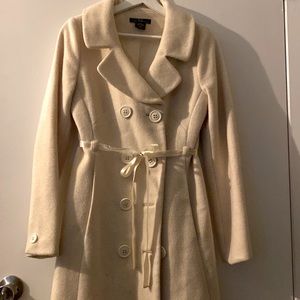 White Cream Pea Coat✨